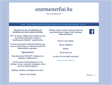 Tablet Screenshot of ezermesterfiai.hu